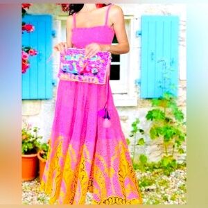 RED & BLUE* Antica Sartoria Rare Lace Dress NWOT